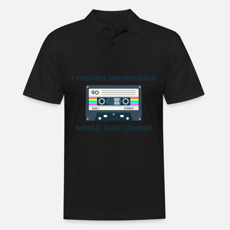 Retro -sarkastisches Alter Spruche - Männer Poloshirt - Schwarz