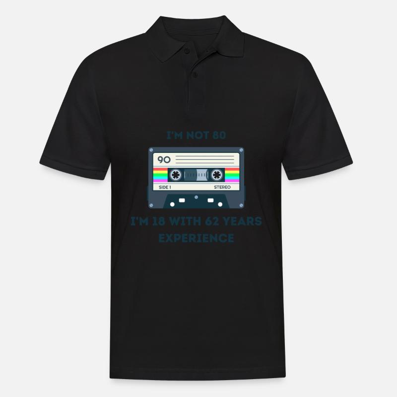 Retro -sarkastisches Alter Spruche - Männer Poloshirt - Schwarz