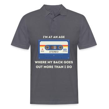 Retro -sarkastisches Alter Spruch - Männer Poloshirt - Anthrazit - Vorne - Nico (186cm)