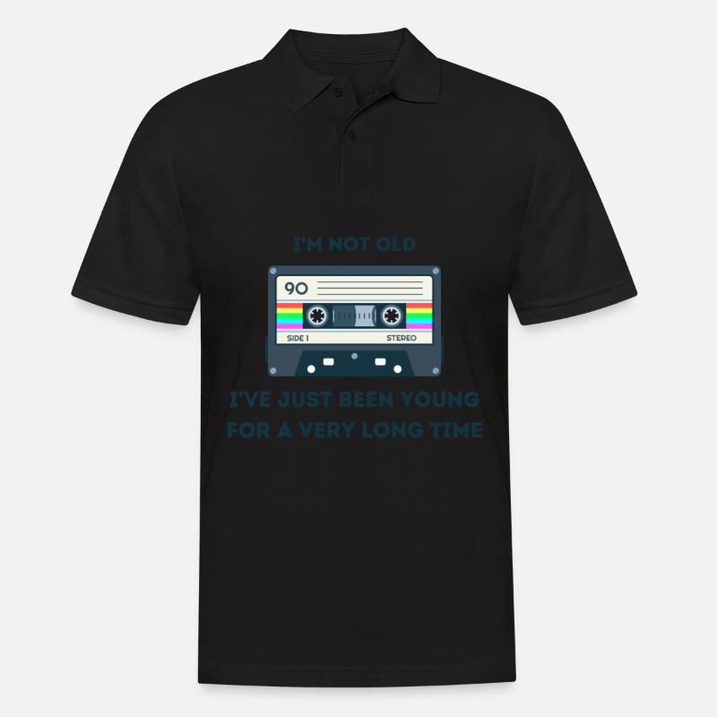Retro -sarkastisches Alter Spruche - Männer Poloshirt - Schwarz