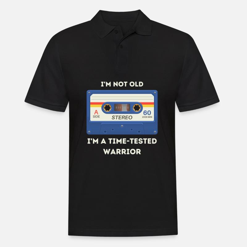 Retro -sarkastisches Alter Spruch - Männer Poloshirt - Schwarz