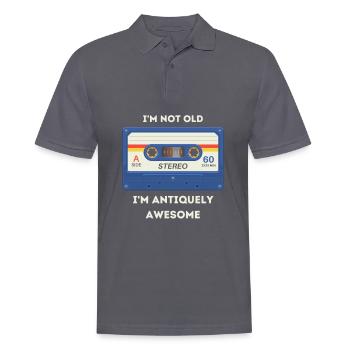 Retro -sarkastisches Alter Spruch - Männer Poloshirt - Anthrazit - Vorne - Nico (186cm)