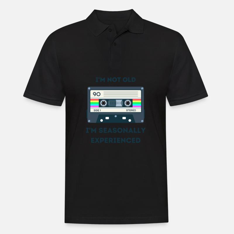 Retro -sarkastisches Alter Spruche - Männer Poloshirt - Schwarz