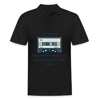 Retro -sarkastisches Alter Spruche - Männer Poloshirt - Schwarz - Vorne - Kai (181cm)