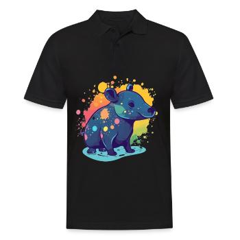 Süßer Anime -Stil Malayan Kawaii - Männer Poloshirt - Schwarz - Vorne - Kai (181cm)