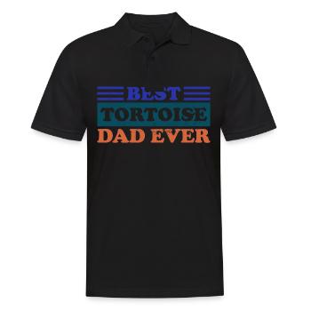 Le meilleur papa tortue de tous les temps - Polo Homme - noir - Devant - Kai (181cm)