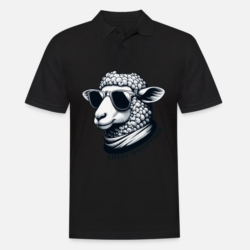 Mouton Chuchoteur Mouton - Polo Homme - noir