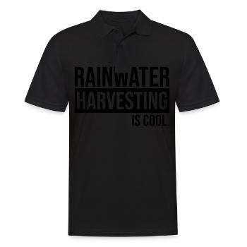 La récupération de l’eau de pluie est fraîche - Polo Homme - noir - Devant - Kai (181cm)