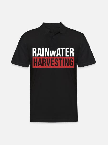 Collection of rainwater - Men's Polo Shirt - black