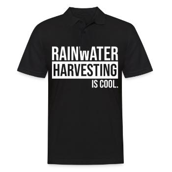 La récupération de l’eau de pluie est fraîche - Polo Homme - noir - Devant - Kai (181cm)