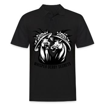 Flüstern Derby Secrets Horse Racing - Männer Poloshirt - Schwarz - Vorne - Kai (181cm)