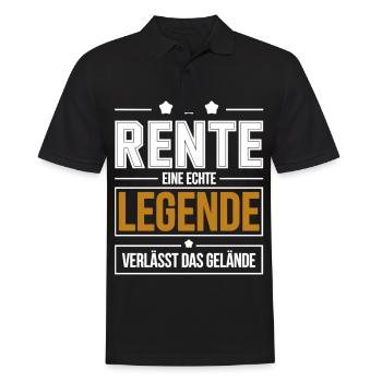 Retirement: A real legend leaves the site - Men's Polo Shirt - black - Front - Kai (181cm)