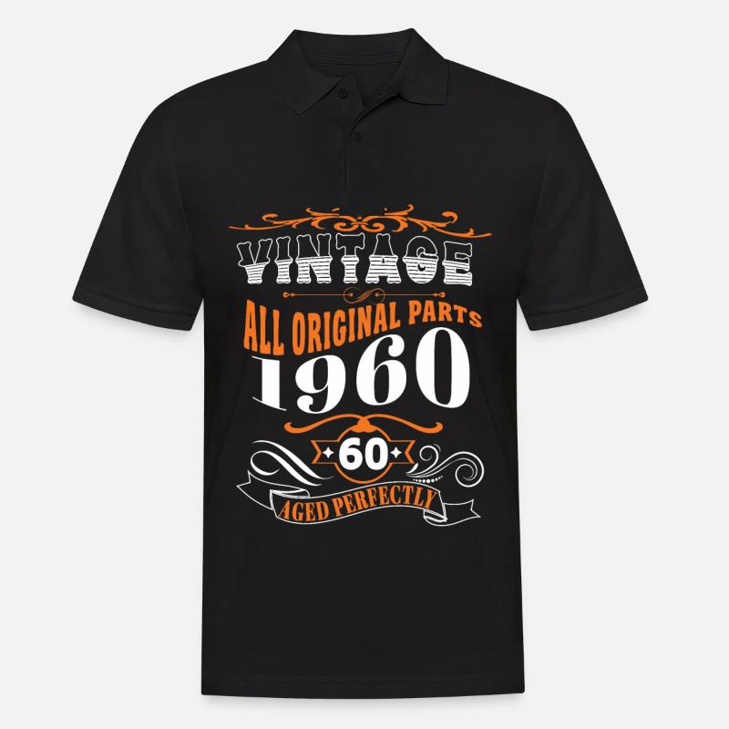 60-års fødselsdag ALL ORIGINAL 1960 Perfekt modnet - Herre poloshirt - sort