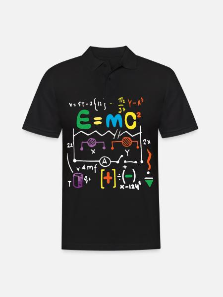 Formule de relativité physique - Polo Homme - noir