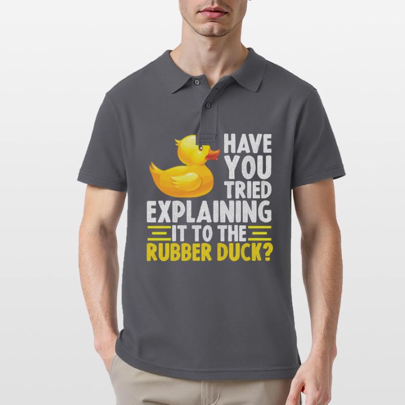 Debug Duck Debugging Rubber Duck Men's Polo Shirt