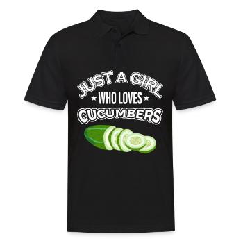 das ist mein menschenkostüm gurke gurken cucumber - Männer Poloshirt - Schwarz - Vorne - Kai (181cm)