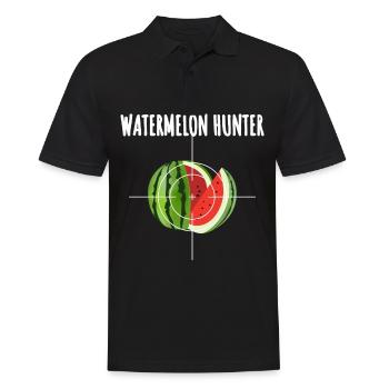 watermelon evolution développement un pastèque - Polo Homme - noir - Devant - Kai (181cm)