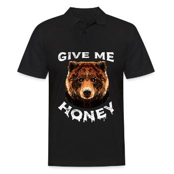 Bears Forest Honey Bear Cave Bearskin Polar Bear Bear - Men's Polo Shirt - black - Front - Kai (181cm)