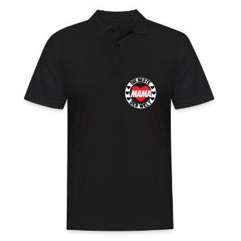 Famille Maman Papa Enfant Fils Fille Tante Oncle - Polo Homme - noir - Devant - Kai (181cm)