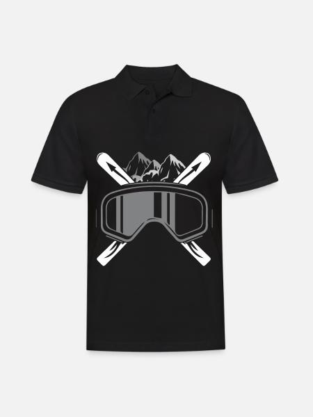 Schifoan - (sk) - Männer Poloshirt - Schwarz