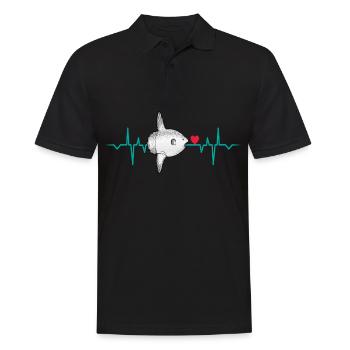 Sunfish manta Tuna Water Sea Ocean Fish - Men's Polo Shirt - black - Front - Kai (181cm)