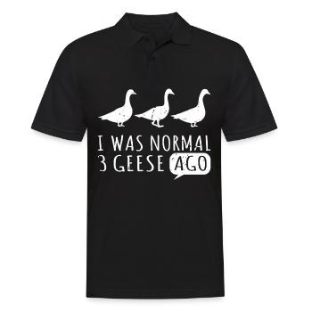 Oies Oiseau oie de Noël, Mouches de Noël, Z - Polo Homme - noir - Devant - Kai (181cm)