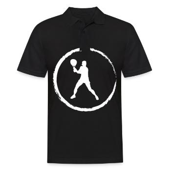 Cricle et Tennis - (2) - Polo Homme - noir - Devant - Kai (181cm)
