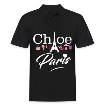 Paris Eiffelturm Fashion Frankreich - Männer Poloshirt - Schwarz - Vorne - Kai (181cm)