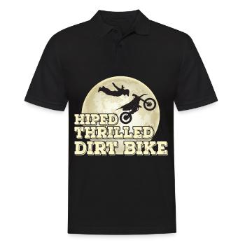 Vélo Lune Moto Motocross Tout-Terrain - Polo Homme - noir - Devant - Kai (181cm)