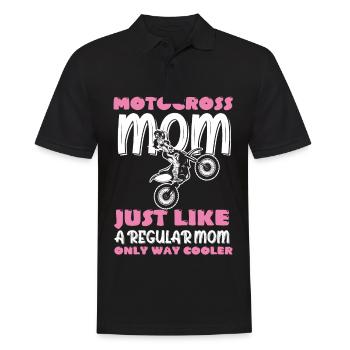 Motocross Mère Moto Tout-Terrain - Polo Homme - noir - Devant - Kai (181cm)