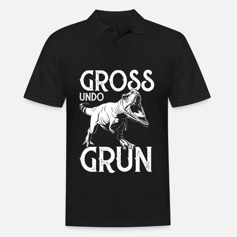 Dinosaurier Kreidezeit - Männer Poloshirt - Schwarz