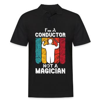 Conductor Magician Orchestra Musicians - Men's Polo Shirt - black - Front - Kai (181cm)