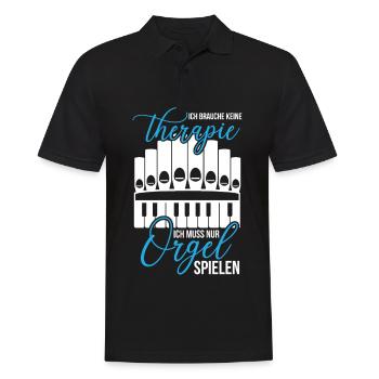 Organ Therapy Church Music Organ Players Organs - Men's Polo Shirt - black - Front - Kai (181cm)