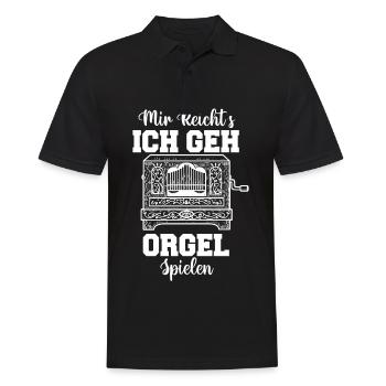Organ plays Organ players Organ go - Men's Polo Shirt - black - Front - Kai (181cm)