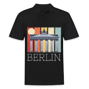Porte de Brandebourg Berlin Lune Allemagne - Polo Homme - noir - Devant - Kai (181cm)