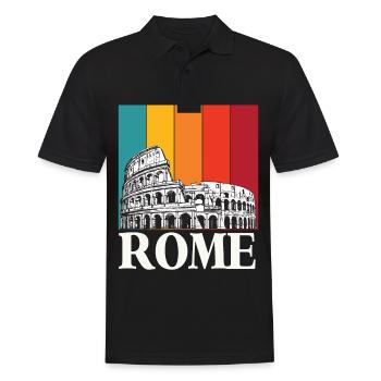 Colosseum Italy Rome Ancient Romans Tuscany - Men's Polo Shirt - black - Front - Kai (181cm)