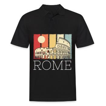 Colosseum Ancient Italy Rome Romans Tuscany - Men's Polo Shirt - black - Front - Kai (181cm)