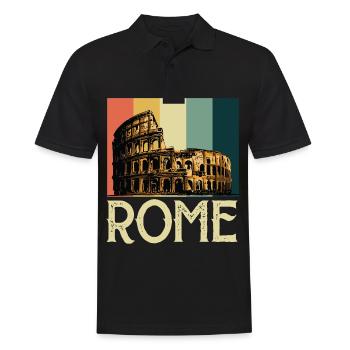 Kolosseum Römer Gladiatoren Italien Antik - Männer Poloshirt - Schwarz - Vorne - Kai (181cm)
