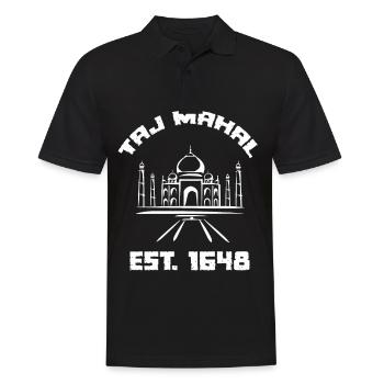 Taj Mahal 1648 Palace India South Asia - Men's Polo Shirt - black - Front - Kai (181cm)