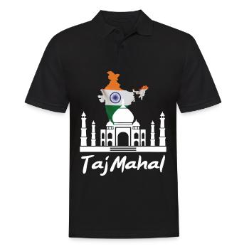 Taj Mahal Palace India Tourist South Asia - Men's Polo Shirt - black - Front - Kai (181cm)
