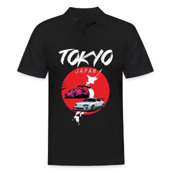 Tokyo Japon Voiture Tourisme Asie Japonais - Polo Homme - noir - Devant - Kai (181cm)