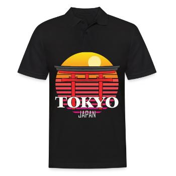 Tokyo Japon Temple Touristique Asie Japonais - Polo Homme - noir - Devant - Kai (181cm)