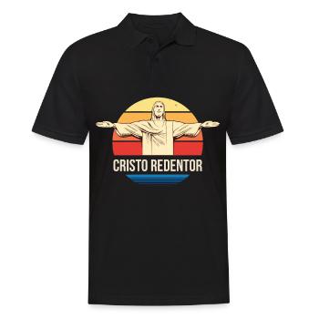 Brésil Église Rio Cristo Redentor - Polo Homme - noir - Devant - Kai (181cm)