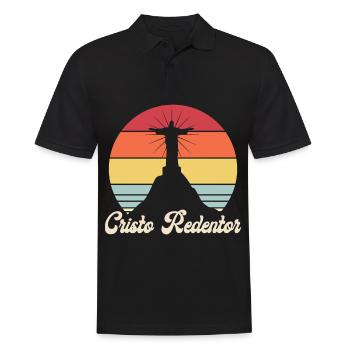 Cristo Redentor Christ Brésil Église - Polo Homme - noir - Devant - Kai (181cm)