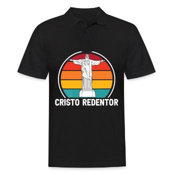 Christ Cristo Redentor Brésil Rio de Janeiro - Polo Homme - noir - Devant - Kai (181cm)