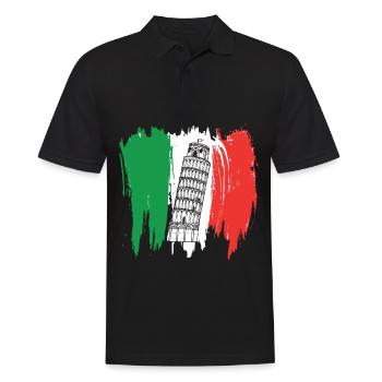 Pise Tour Penchée Italie Toscane Florence - Polo Homme - noir - Devant - Kai (181cm)