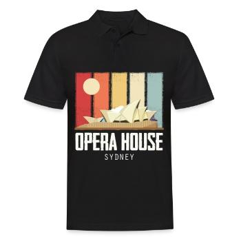 Opernhaus Sydney Australien Sunrise - Männer Poloshirt - Schwarz - Vorne - Kai (181cm)
