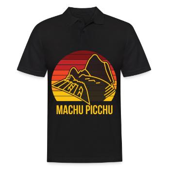 Machu Picchu Montagne Pérou Voie Inca - Polo Homme - noir - Devant - Kai (181cm)
