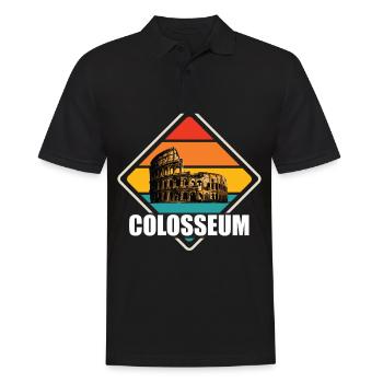 Kolosseum Rom Italien Gladiatoren Römer - Männer Poloshirt - Schwarz - Vorne - Kai (181cm)