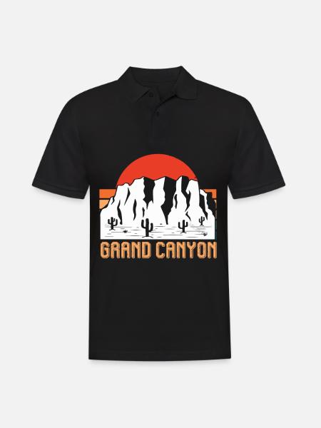 Grand Canyon Arizona Nationalpark Wüste - Männer Poloshirt - Schwarz